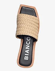 Bianco - BIALILLIE Braided Slide Smooth Leather - flat sandals - sand - 3