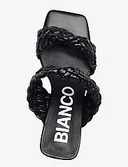 Bianco - BIAJOYCE Braided Mule PU - heeled mules - black - 3