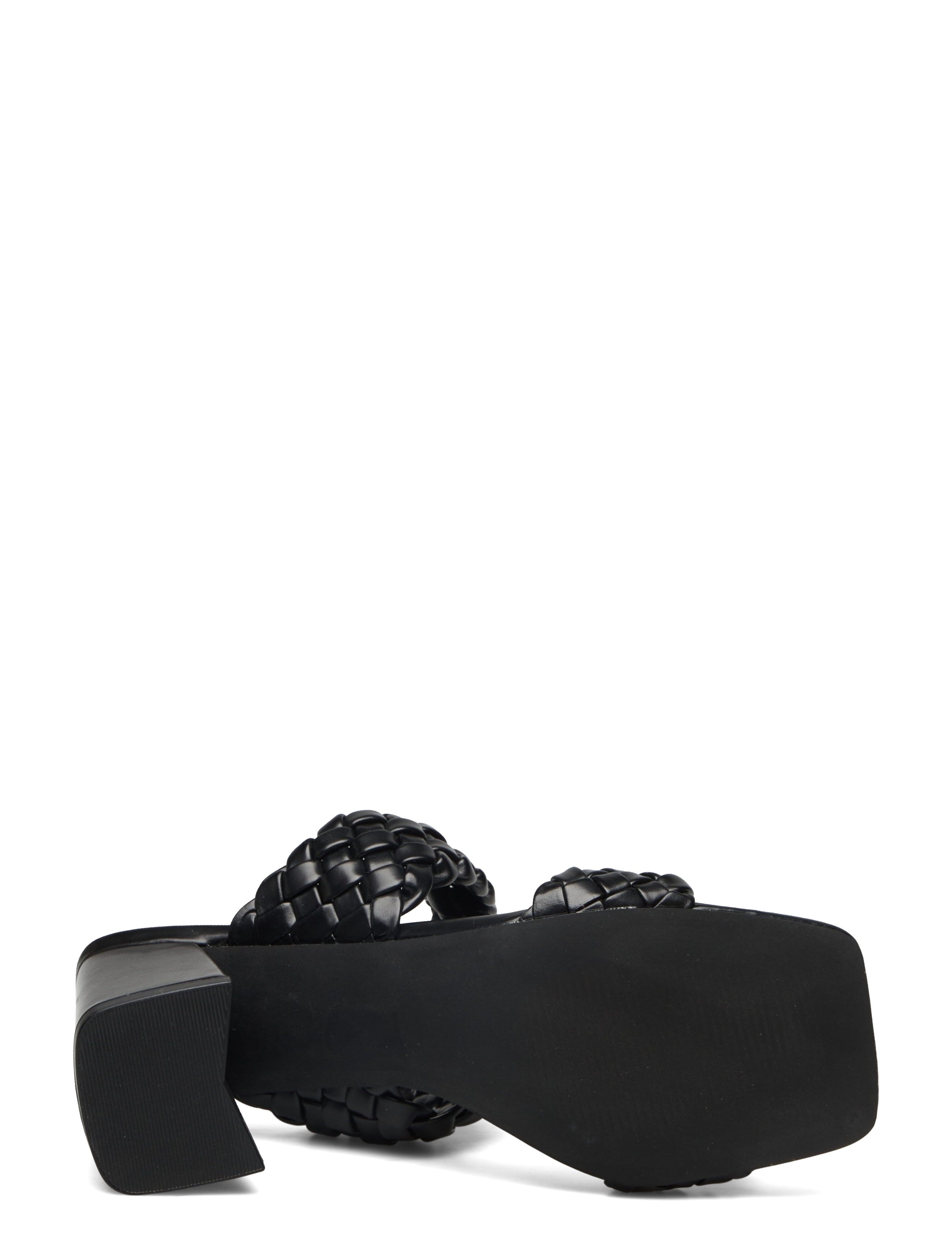 Bianco - BIAJOYCE Braided Mule PU - black - 4