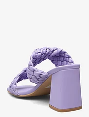 Bianco - BIAJOYCE Braided Mule PU - heeled mules - light purple - 2