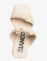 Bianco - BIAJOYCE Braided Mule PU - pantoletten mit absätzen - sand - 3