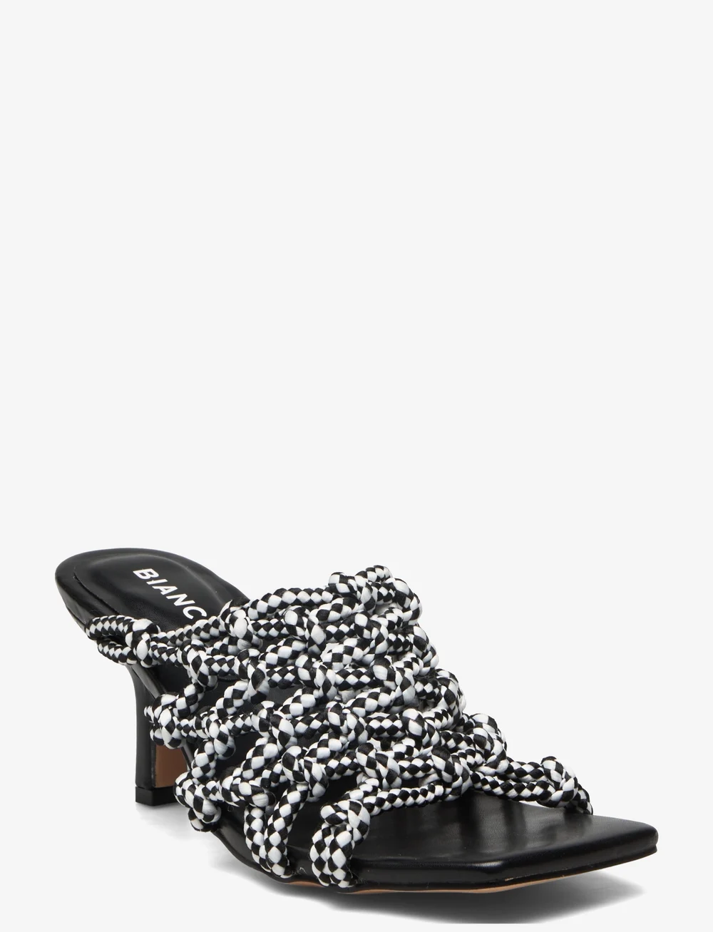Bianco - BIALULU Rope Mule Heel - heeled mules - black - 0