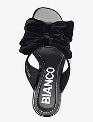 Bianco - BIACHERRY Bow Mule Patent Velvet - mules à talons - black - 3