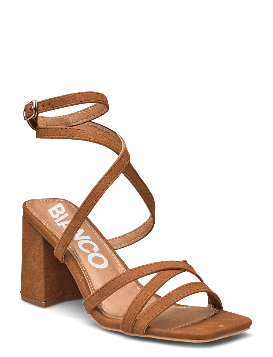 Bianco - BIAJOYCE Sandal Micro Suede - cognac - 0