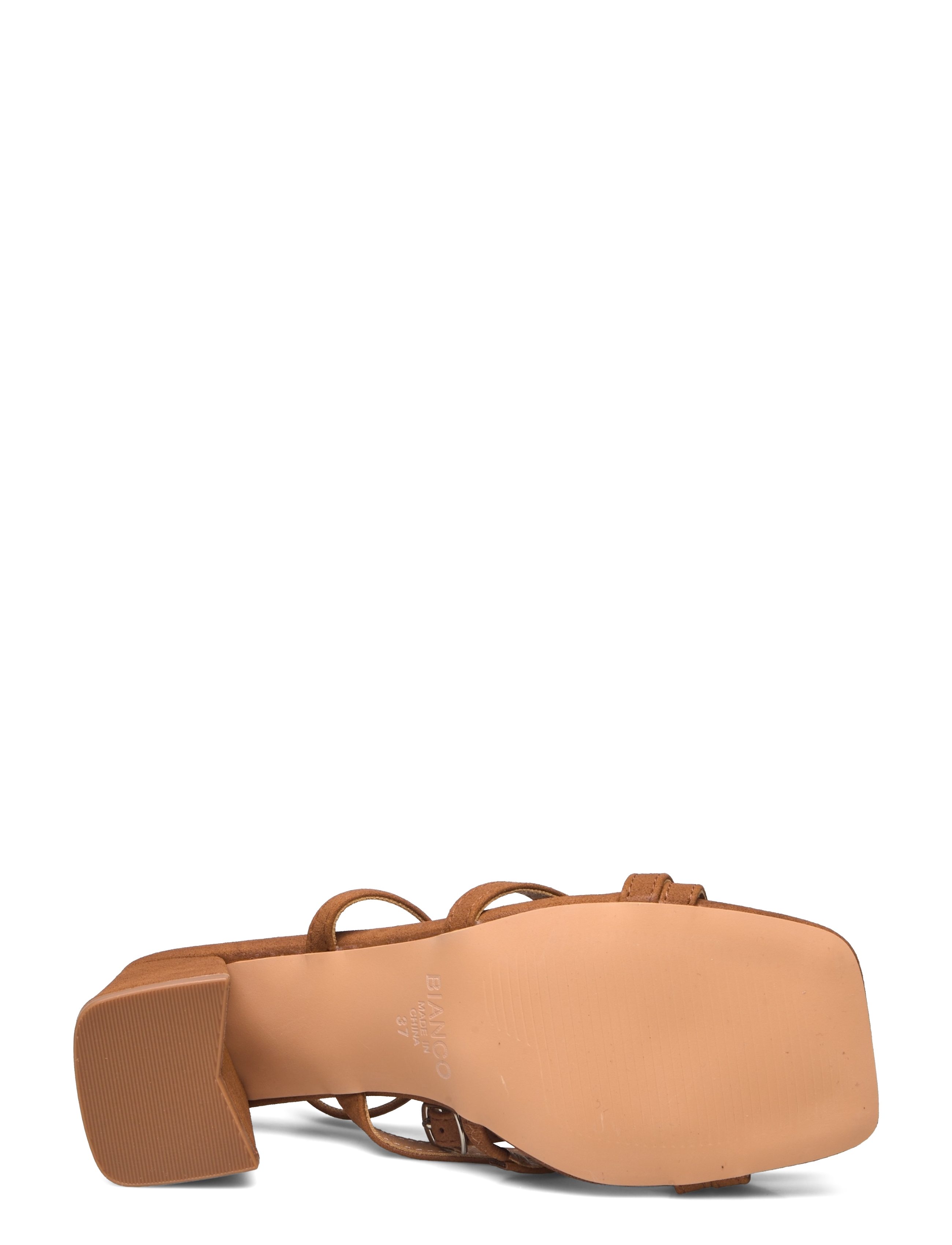 Bianco - BIAJOYCE Sandal Micro Suede - cognac - 4