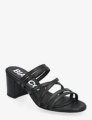 Bianco - BIABELLE High Heeled Mule Smooth leather - sandaletter - black - 0