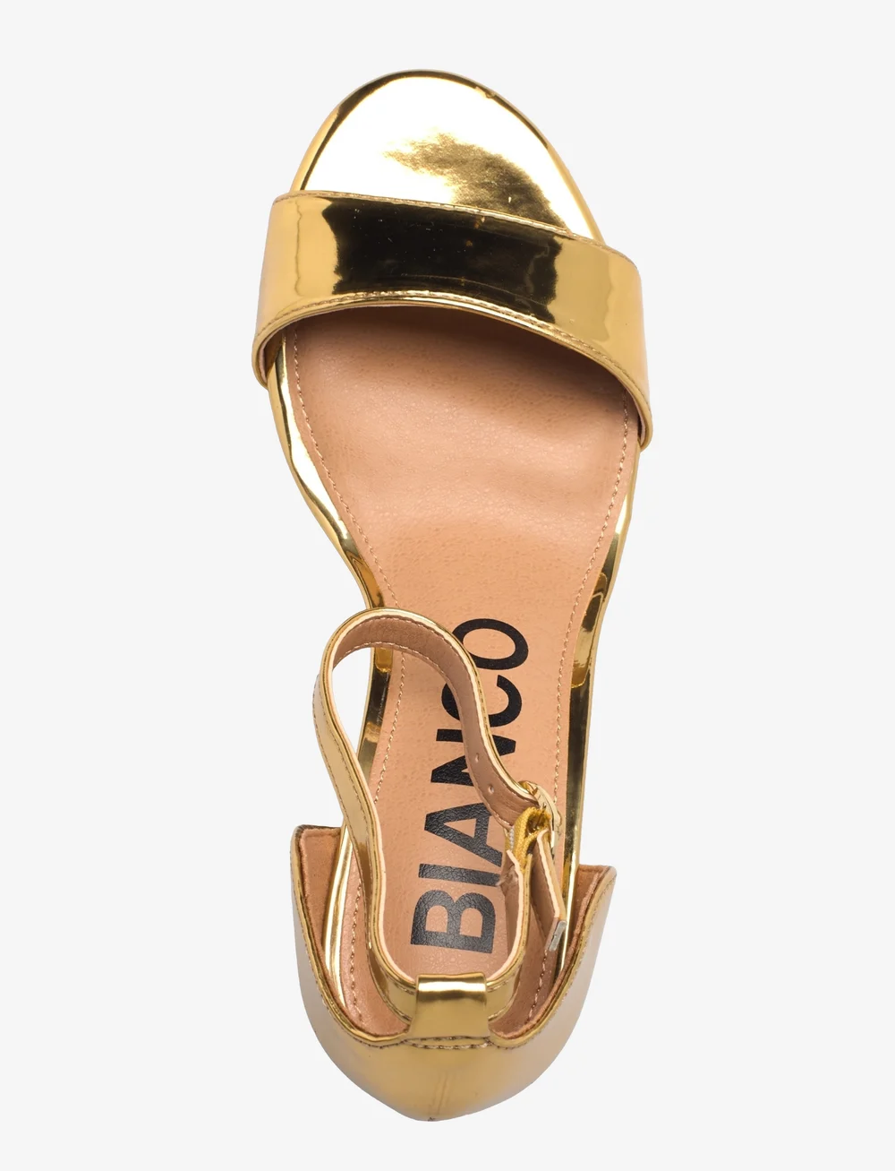 Bianco - BIAADORE Sandal Patent - lahtised kontsakingad - gold - 3