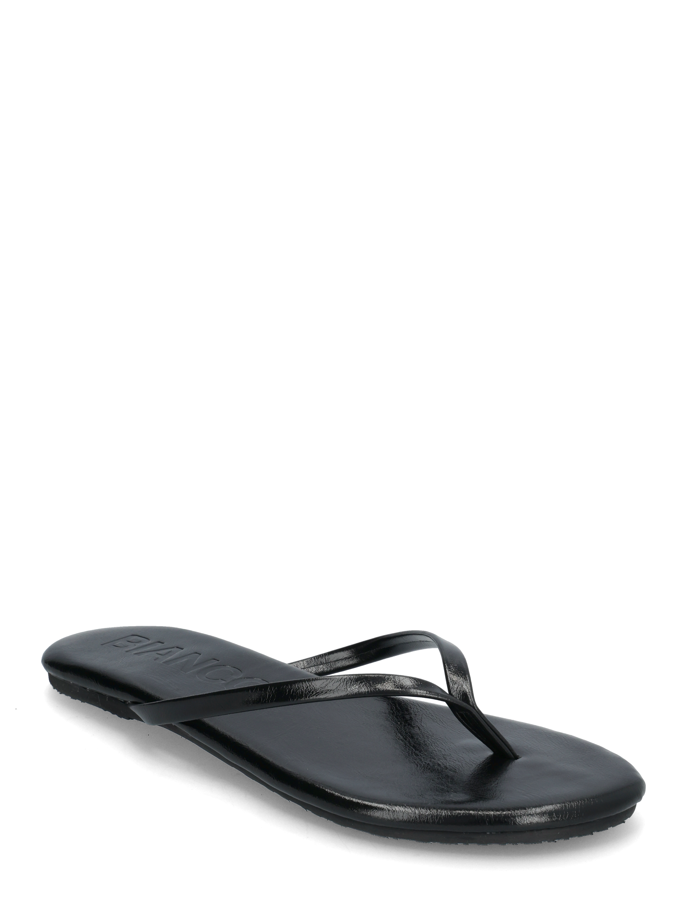 Bianco BIAMEXICO Flip Flop Faux Leather - Sandaler - BLACK / black