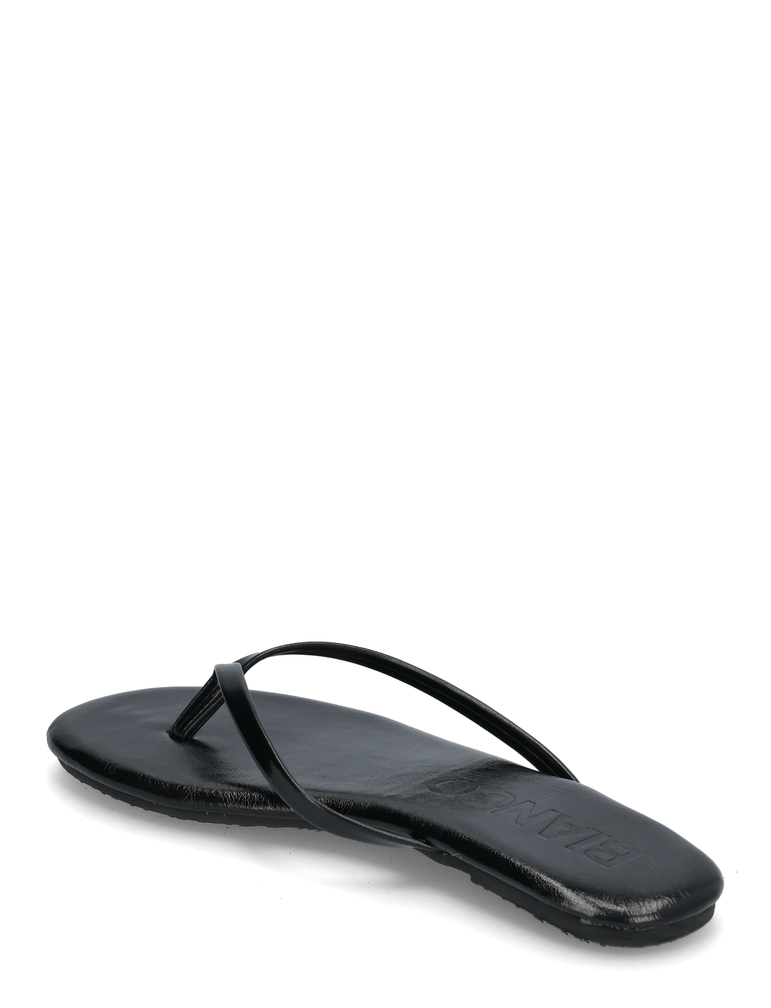 Bianco - BIAMEXICO Flip Flop Faux Leather - flade sandaler - black - 3