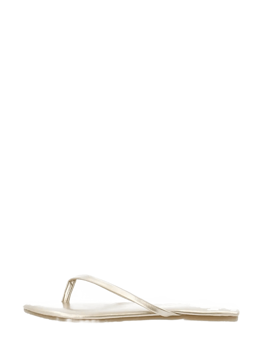 Bianco - BIAMEXICO Flip Flop Faux Leather - flache sandalen - gold - 1