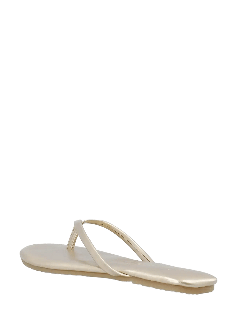 Bianco - BIAMEXICO Flip Flop Faux Leather - flache sandalen - gold - 2