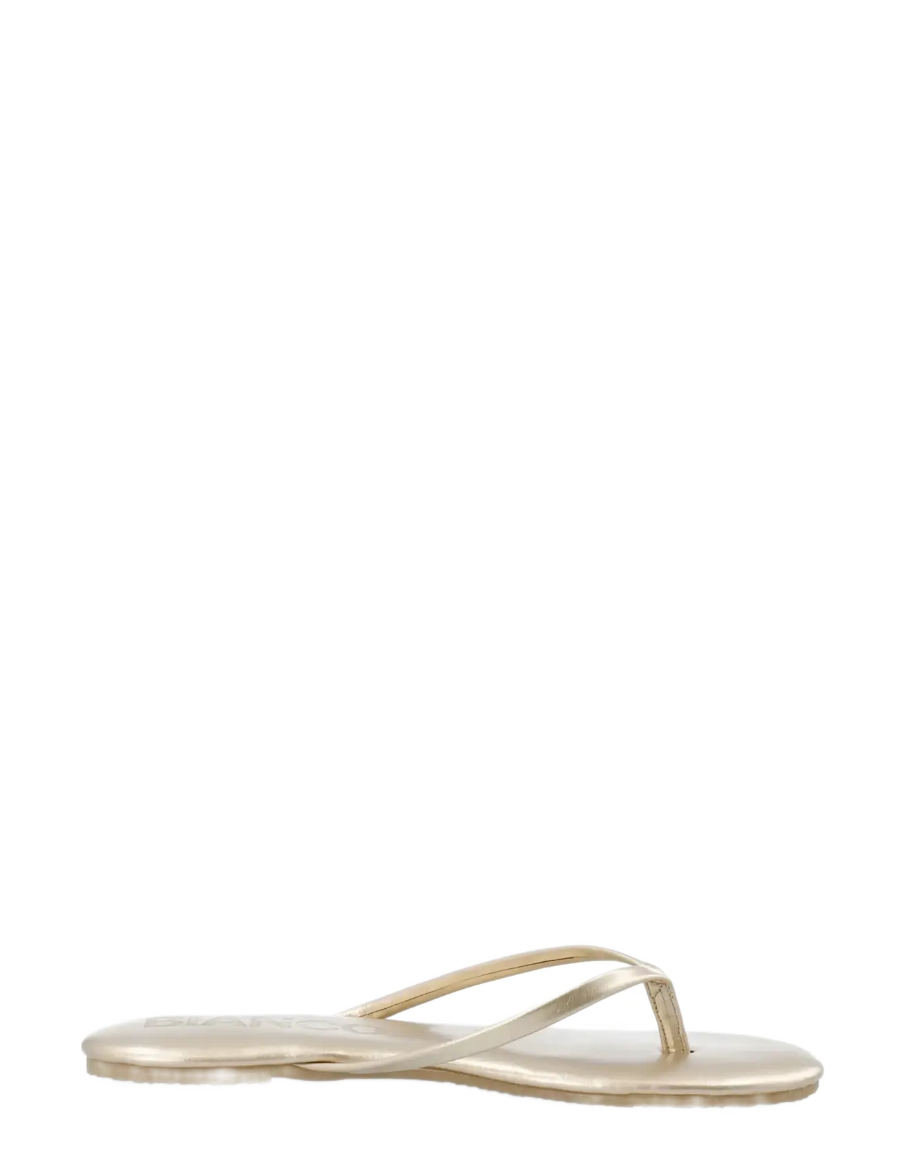 Bianco - BIAMEXICO Flip Flop Faux Leather - flade sandaler - gold - 3