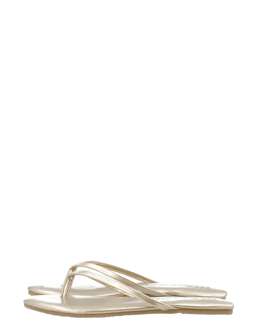 Bianco - BIAMEXICO Flip Flop Faux Leather - flache sandalen - gold - 5