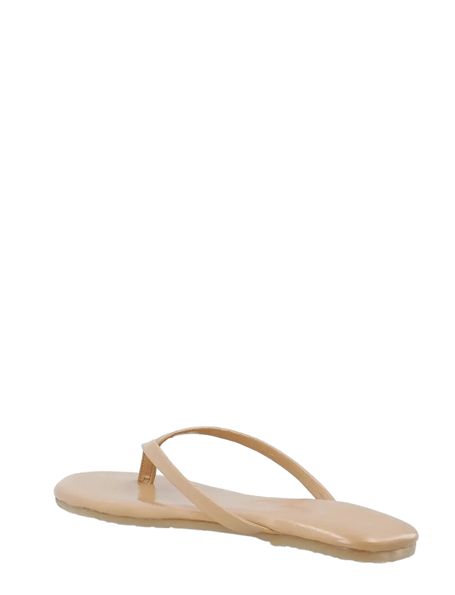 Bianco - BIAMEXICO Flip Flop Faux Leather - madalad sandaalid - nude - 2