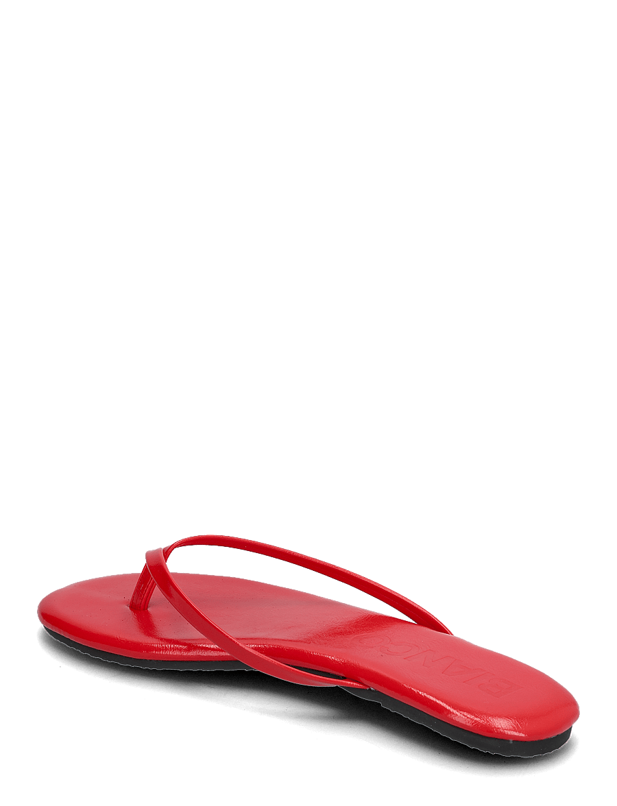 Bianco - BIAMEXICO Flip Flop Faux Leather - madalad sandaalid - red - 3