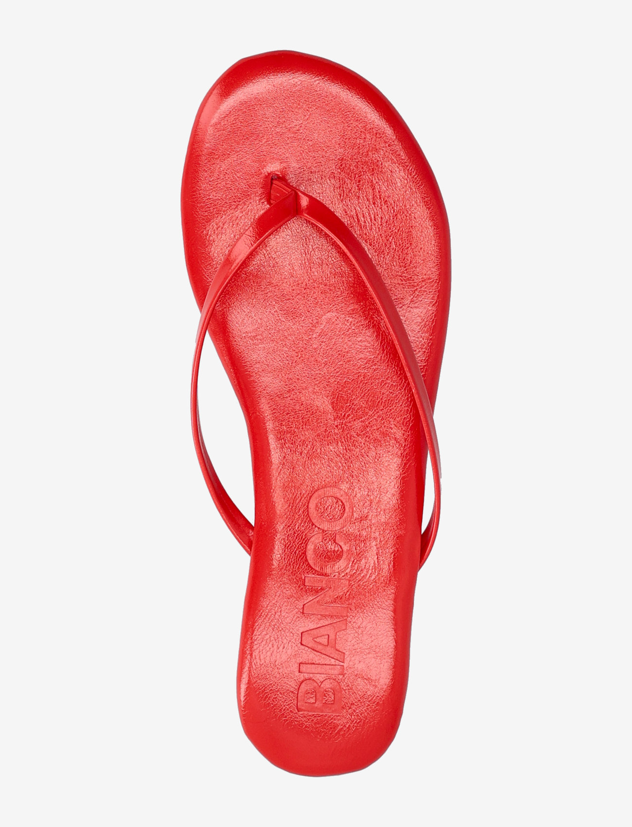 Bianco - BIAMEXICO Flip Flop Faux Leather - flip flops - red - 4