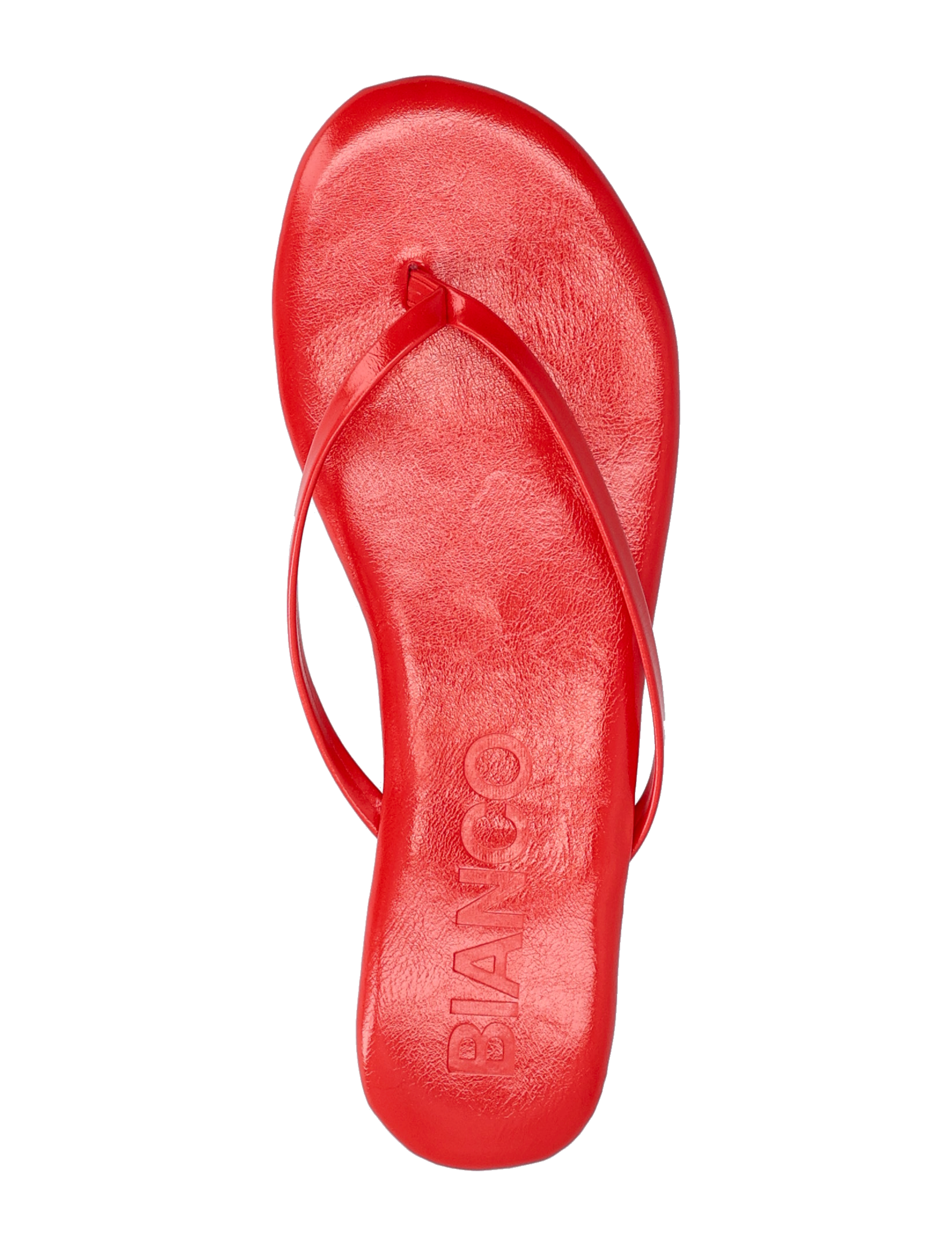 Bianco - BIAMEXICO Flip Flop Faux Leather - flip flops - red - 4