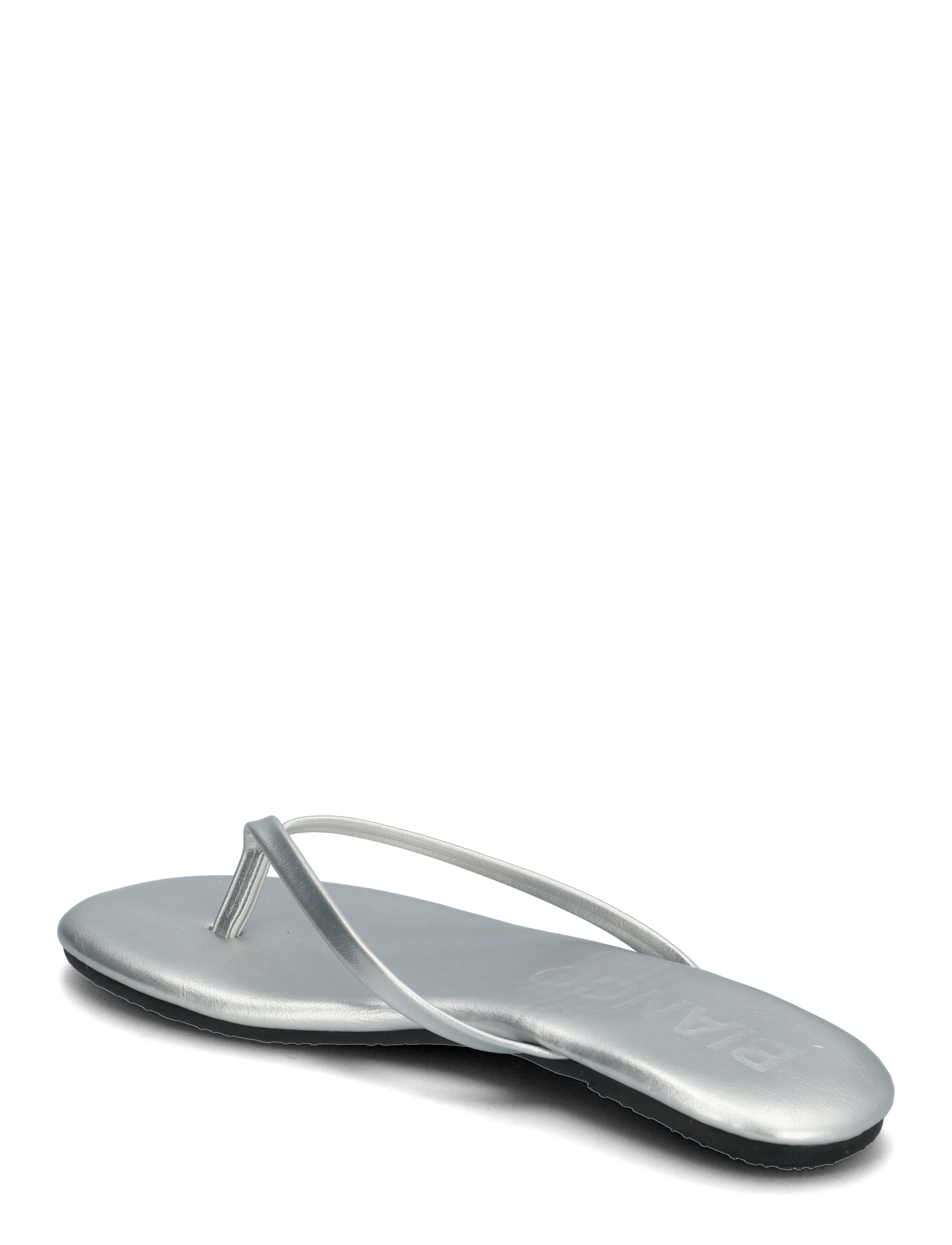 Bianco - BIAMEXICO Flip Flop Faux Leather - Šlepetės per pirštą - silver - 3