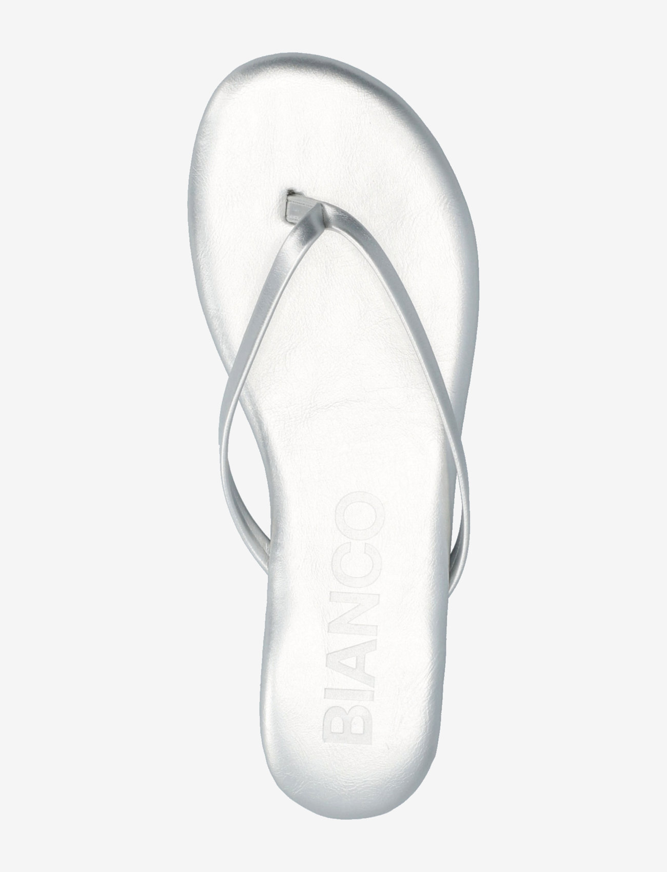 Bianco - BIAMEXICO Flip Flop Faux Leather - flip flops - silver - 4