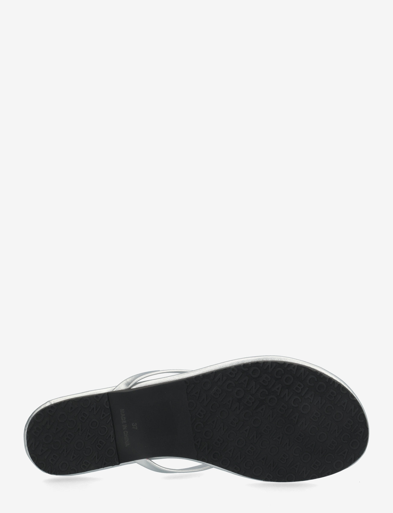 Bianco - BIAMEXICO Flip Flop Faux Leather - flip flops - silver - 5