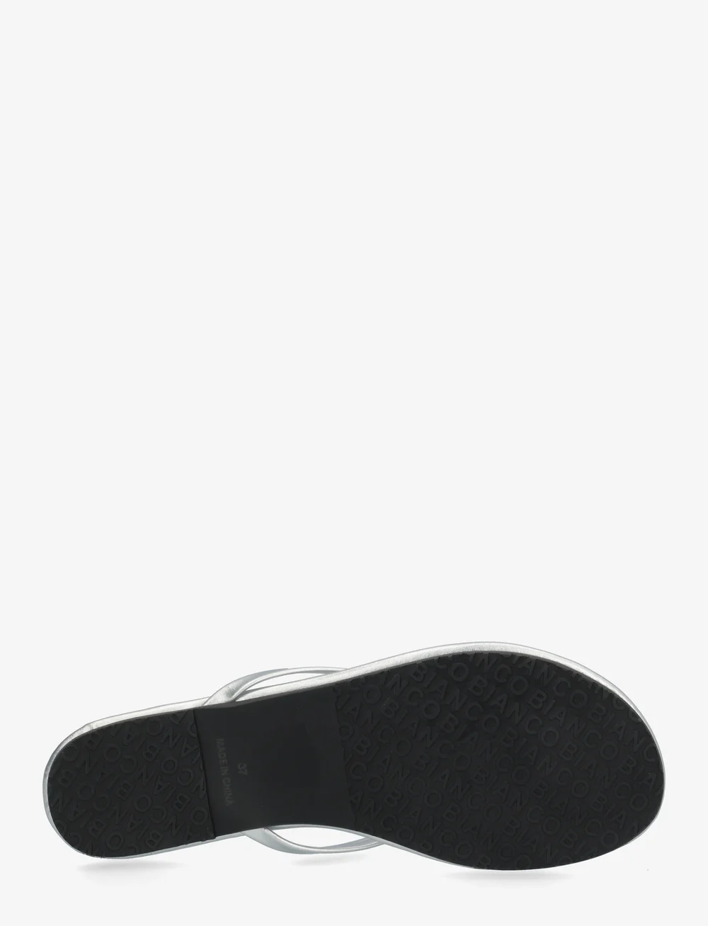 Bianco - BIAMEXICO Flip Flop Faux Leather - flip flops - silver - 5