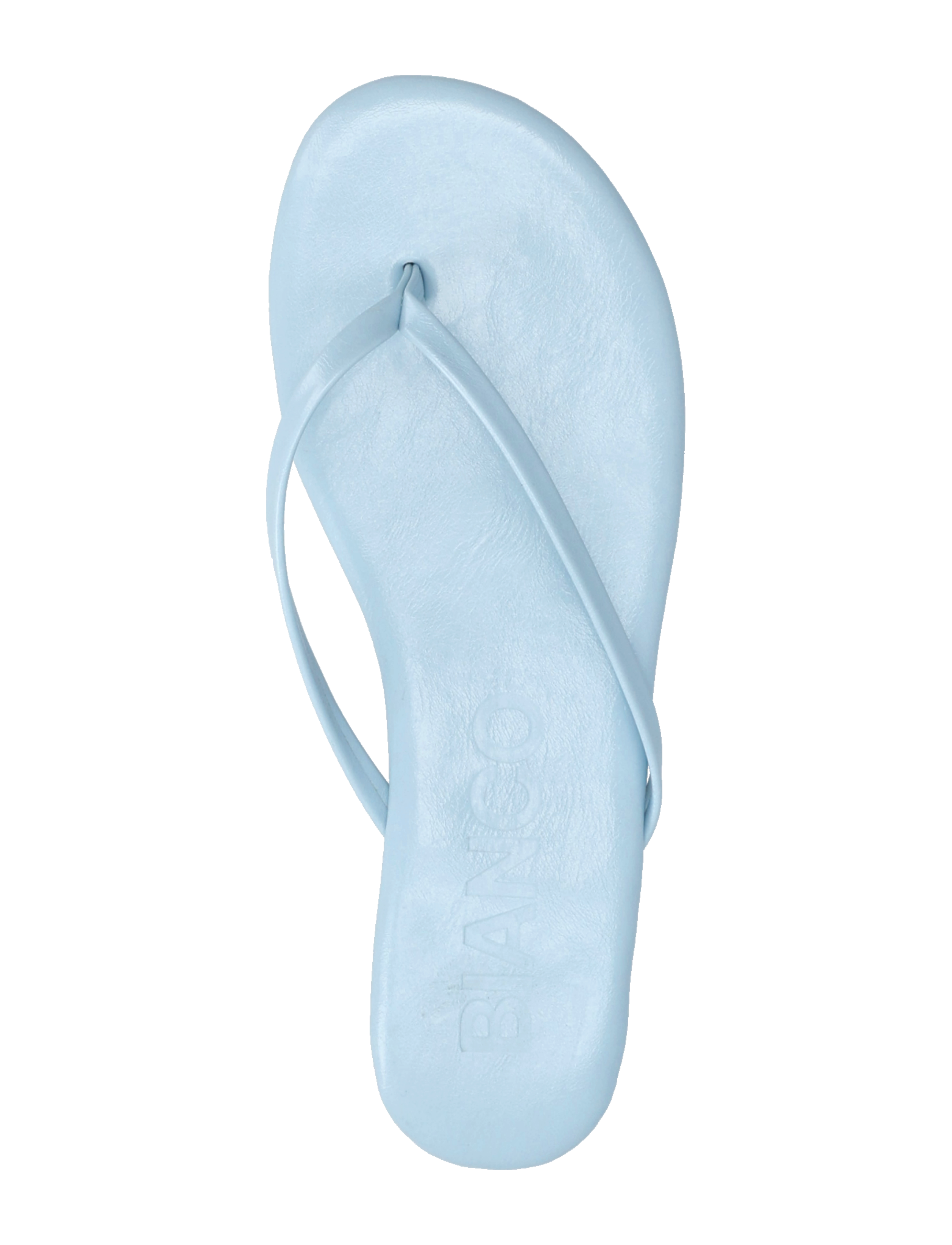 Bianco - BIAMEXICO Flip Flop Faux Leather - flache sandalen - sky blue - 4