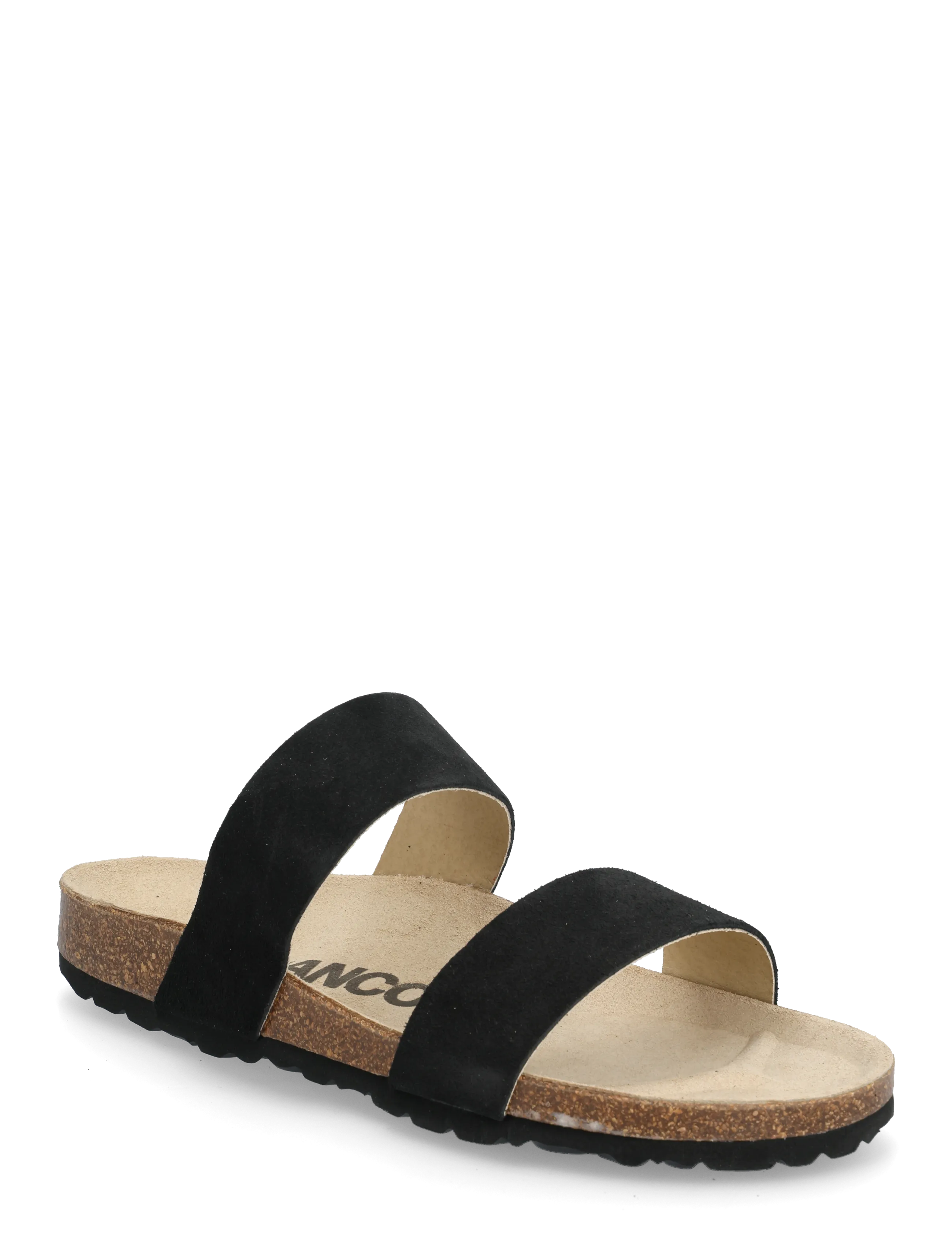 Bianco BIABETRICIA Twin Strap Sandal Suede - Sandaler - BLACK / black