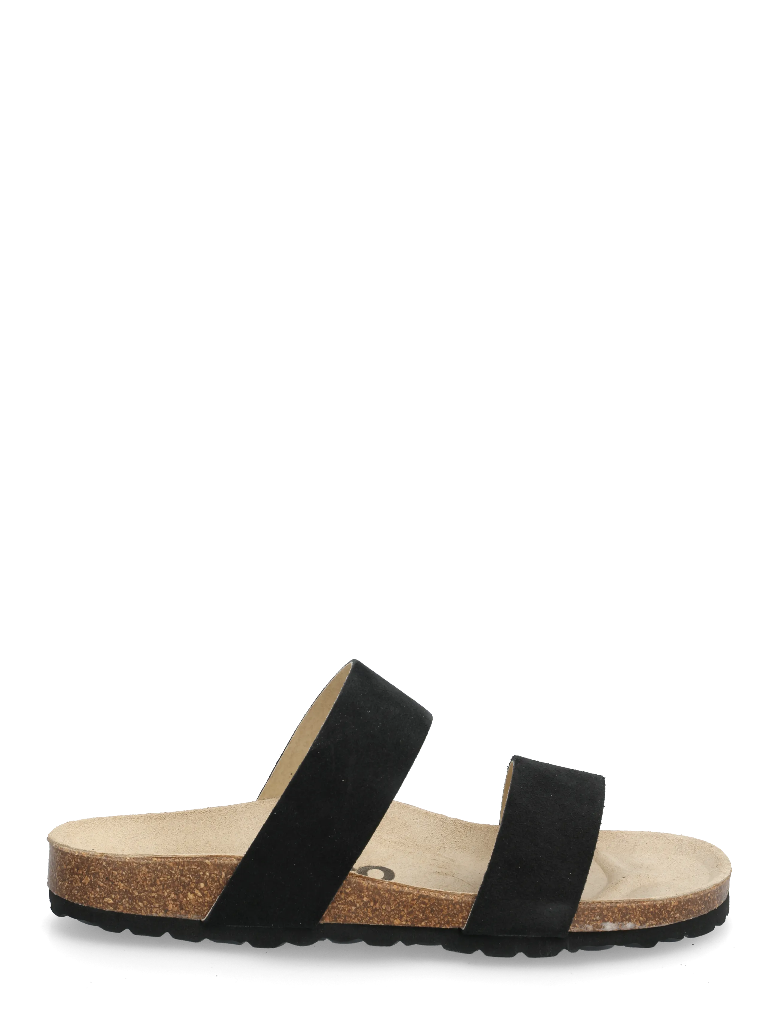 Bianco - BIABETRICIA Twin Strap Sandal Suede - flade sandaler - black - 1