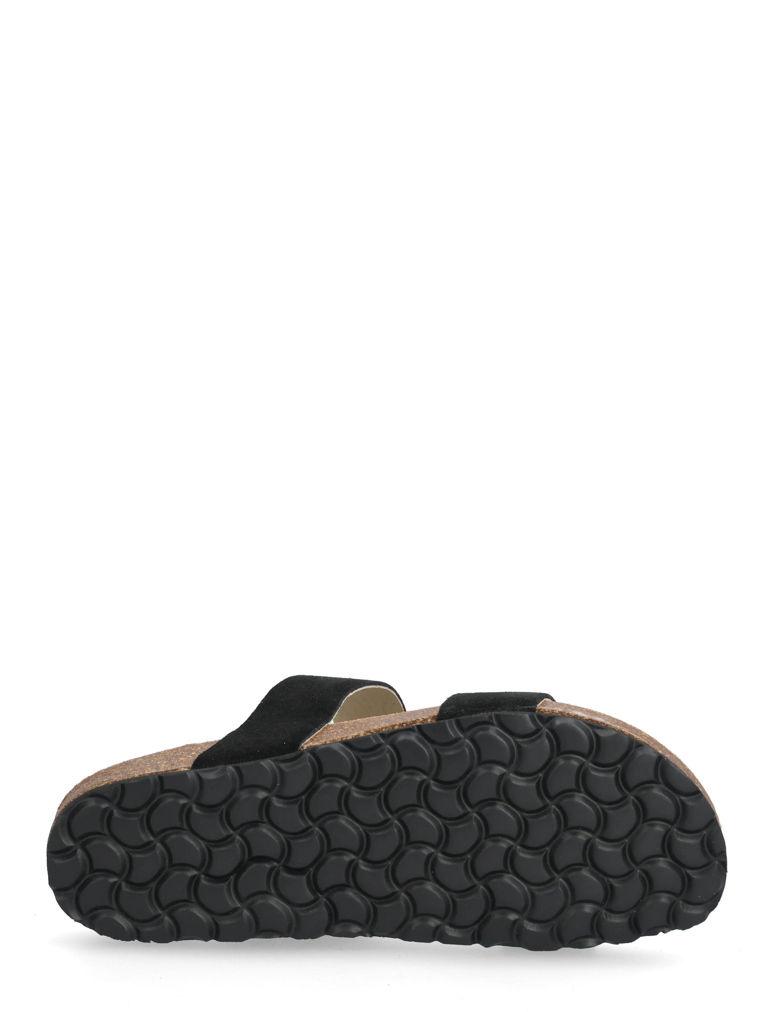 Bianco - BIABETRICIA Twin Strap Sandal Suede - flade sandaler - black - 4