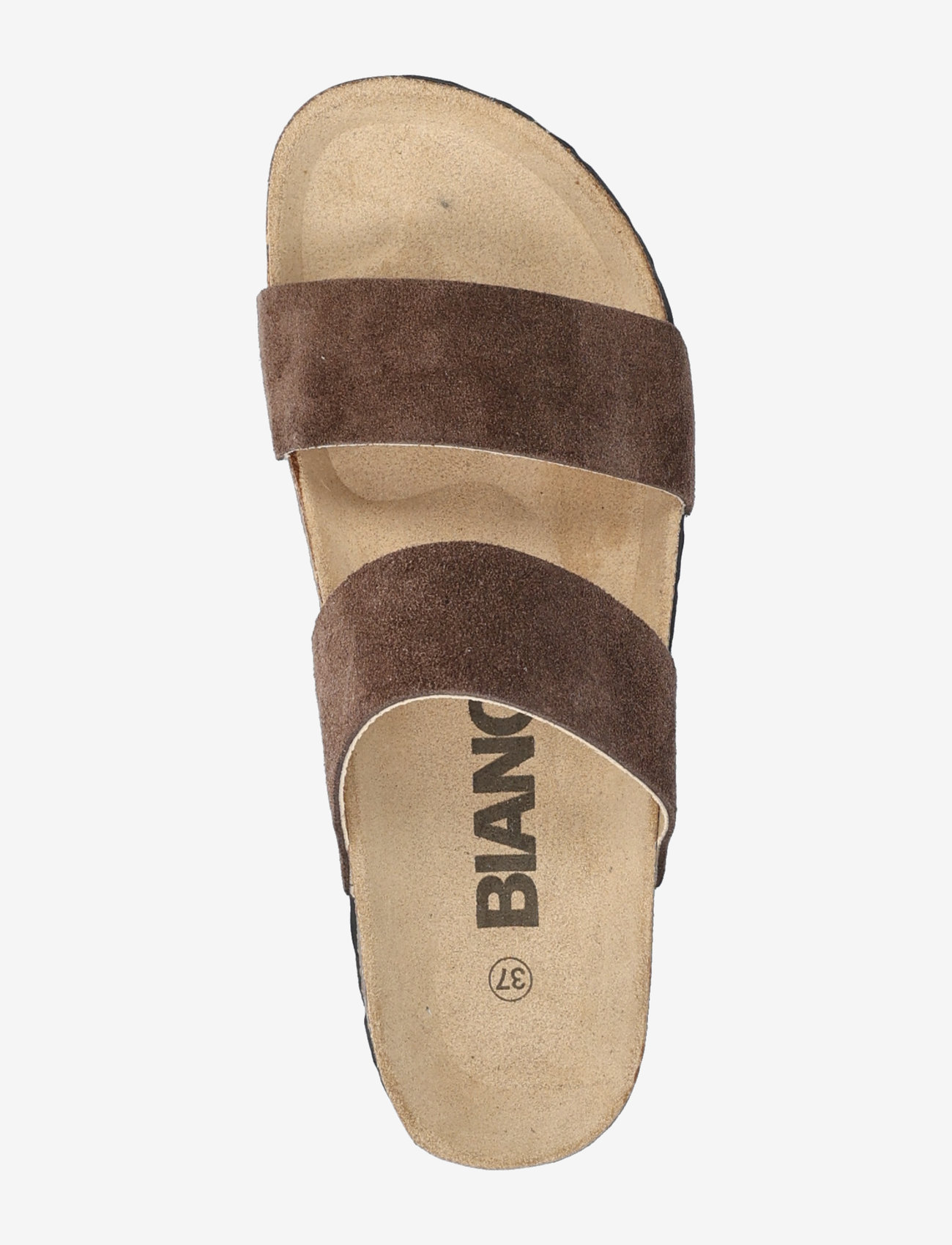 Bianco - BIABETRICIA Twin Strap Sandal Suede - sandaler - brown - 3