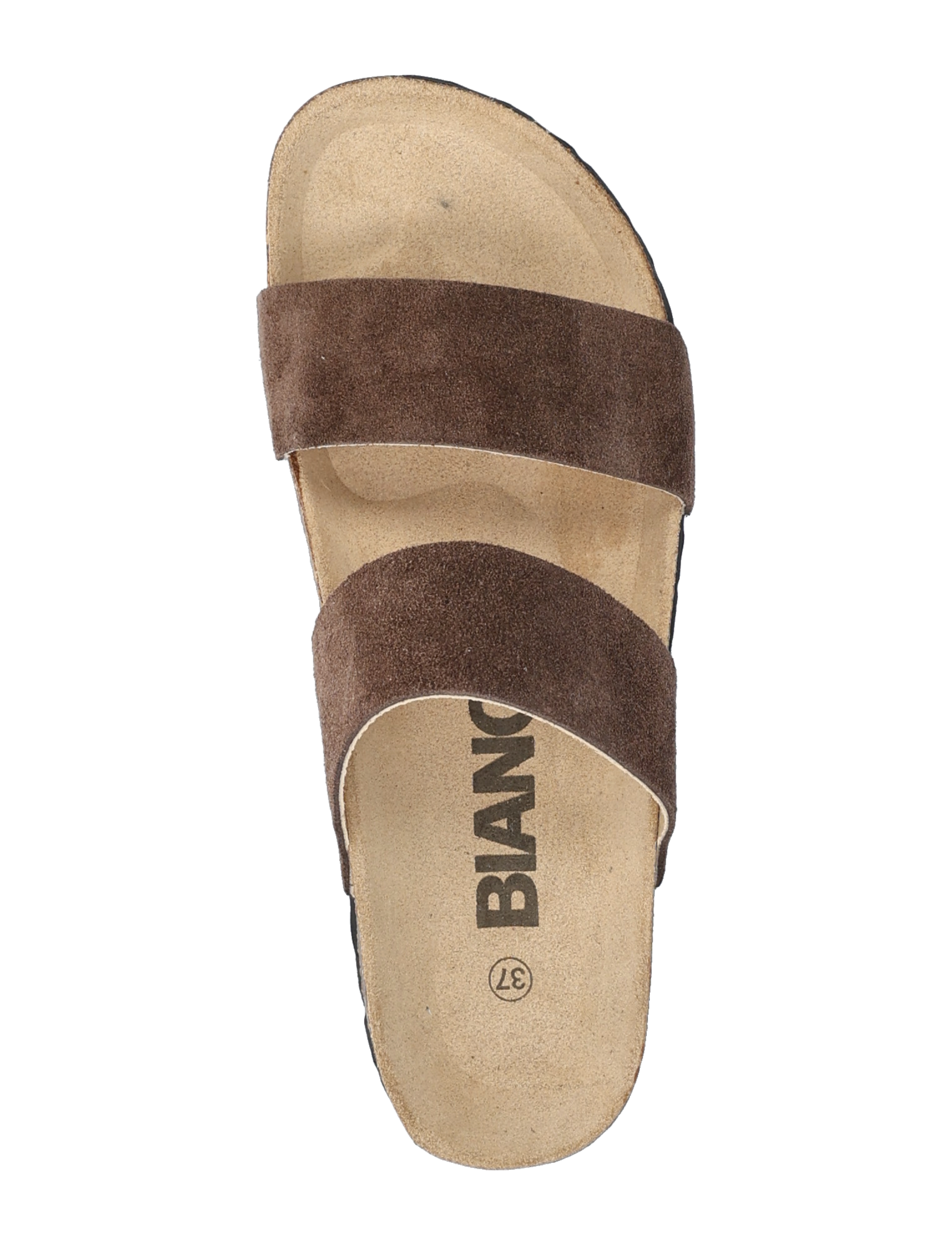 Bianco - BIABETRICIA Twin Strap Sandal Suede - flade sandaler - brown - 3