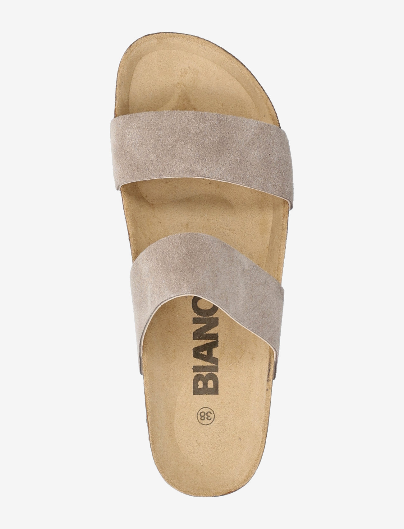 Bianco - BIABETRICIA Twin Strap Sandal Suede - sandaler - sand 1 - 3