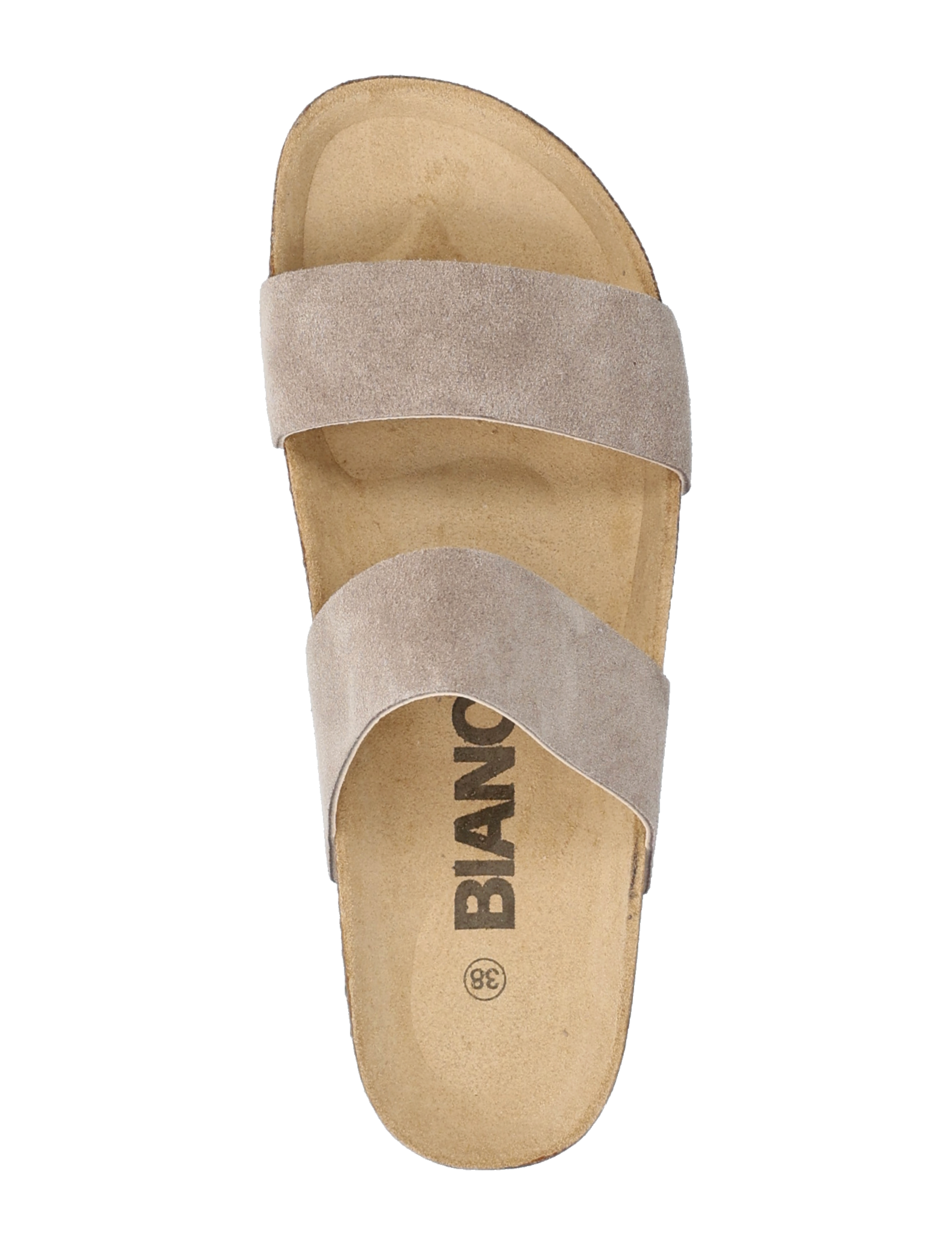 Bianco - BIABETRICIA Twin Strap Sandal Suede - lygiapadės basutės - sand 1 - 3