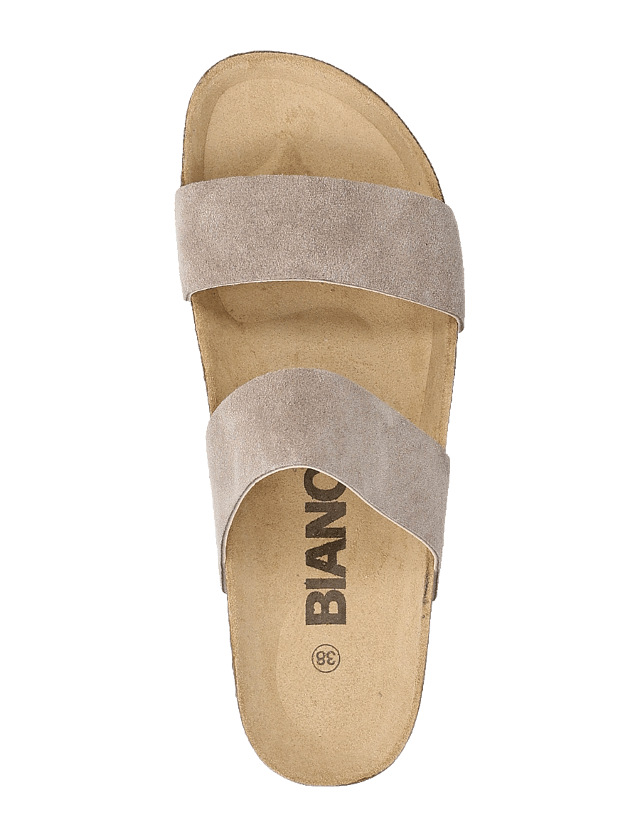 Bianco - BIABETRICIA Twin Strap Sandal Suede - lygiapadės basutės - sand 1 - 3