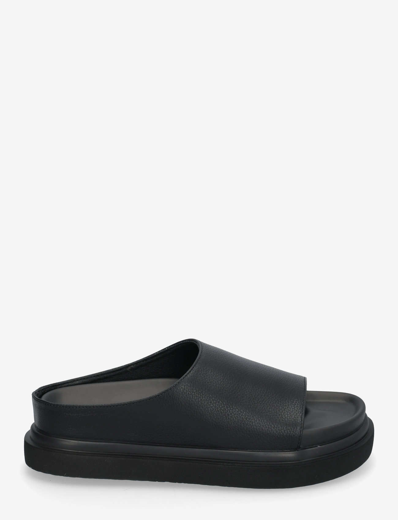 Bianco - BIAMILANO Slide Tumbled Faux Leather - black - 1