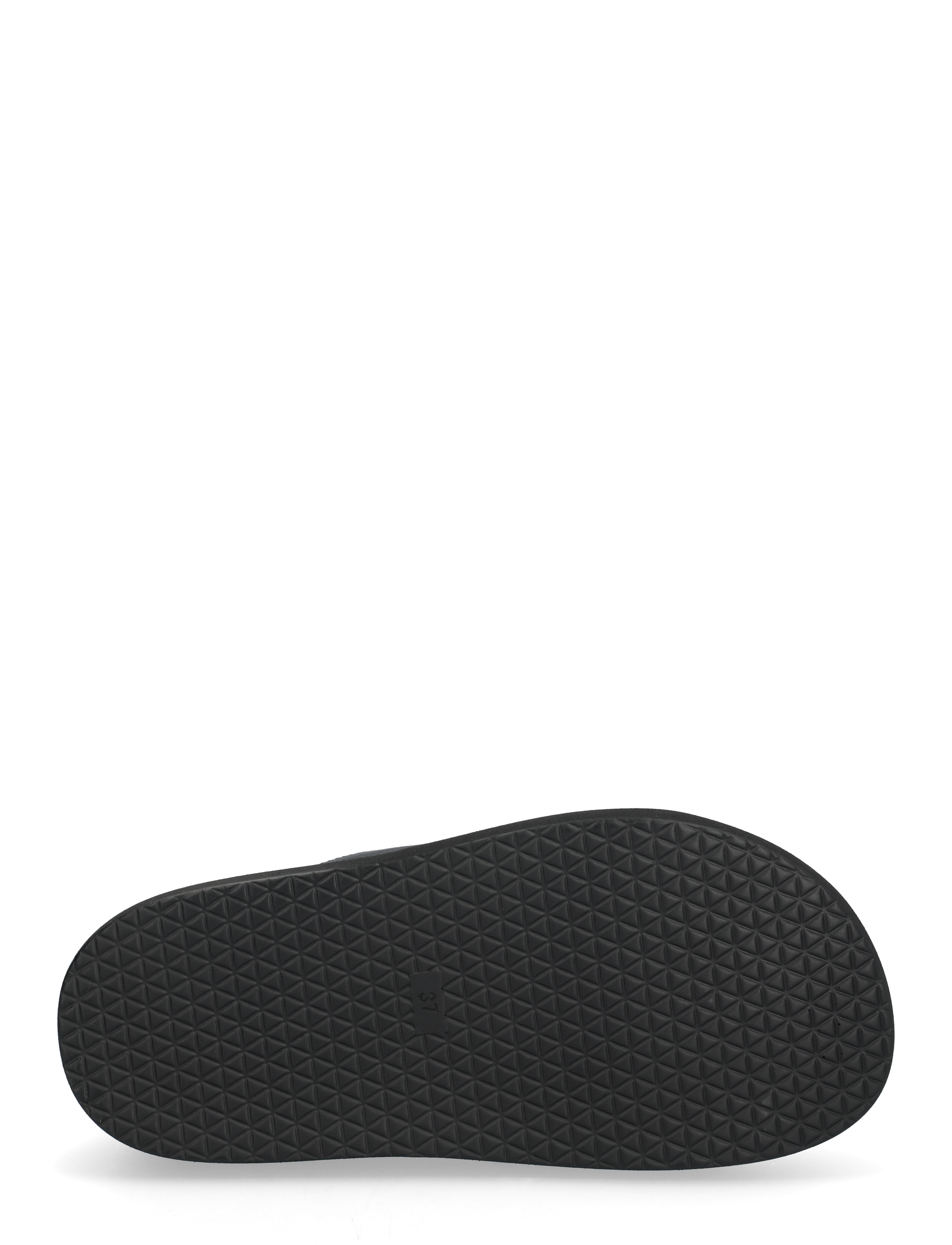 Bianco - BIAMILANO Slide Tumbled Faux Leather - flache sandalen - black - 4