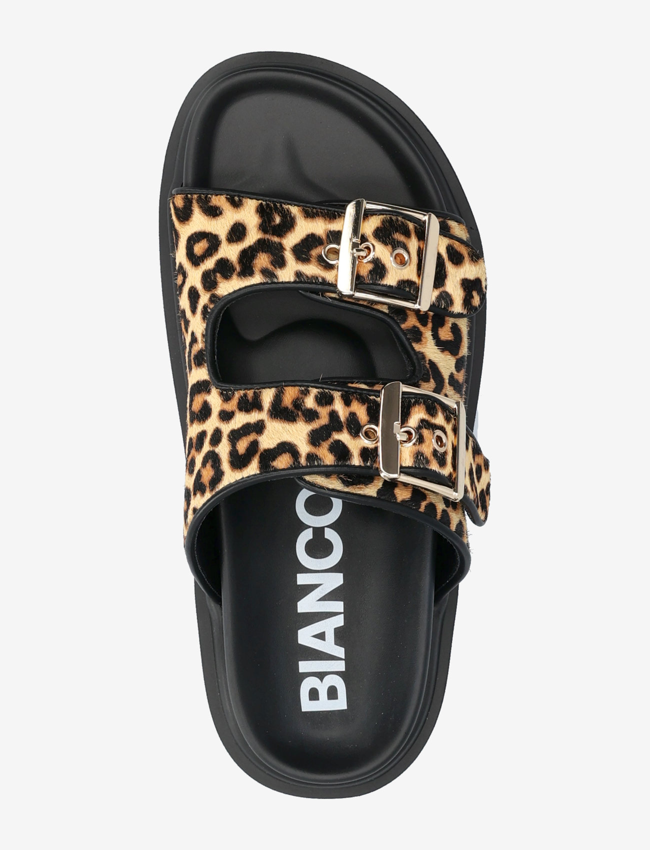 Bianco - BIAMILANO Buckle Slide Calf Hair - leo - 4