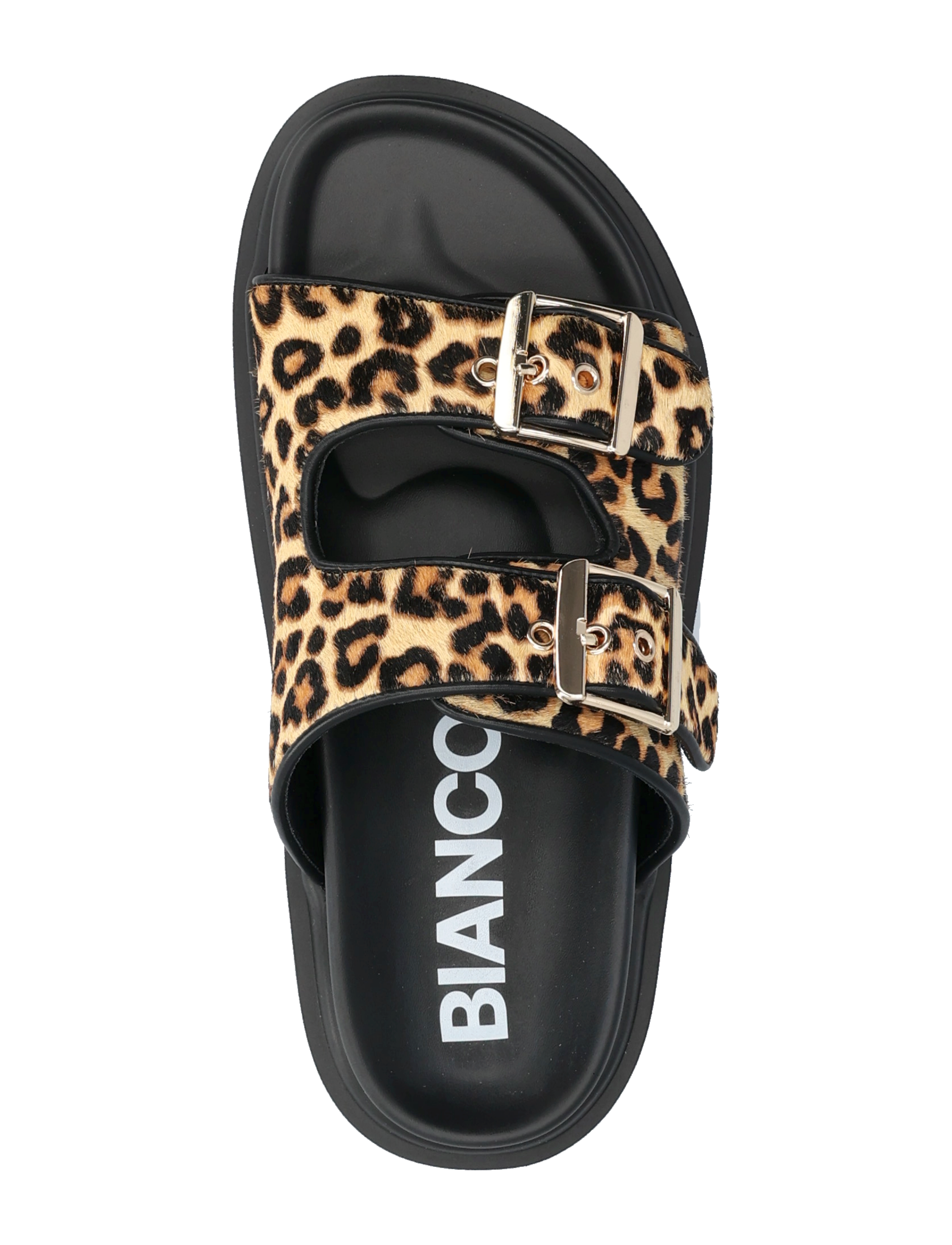 Bianco - BIAMILANO Buckle Slide Calf Hair - leo - 4