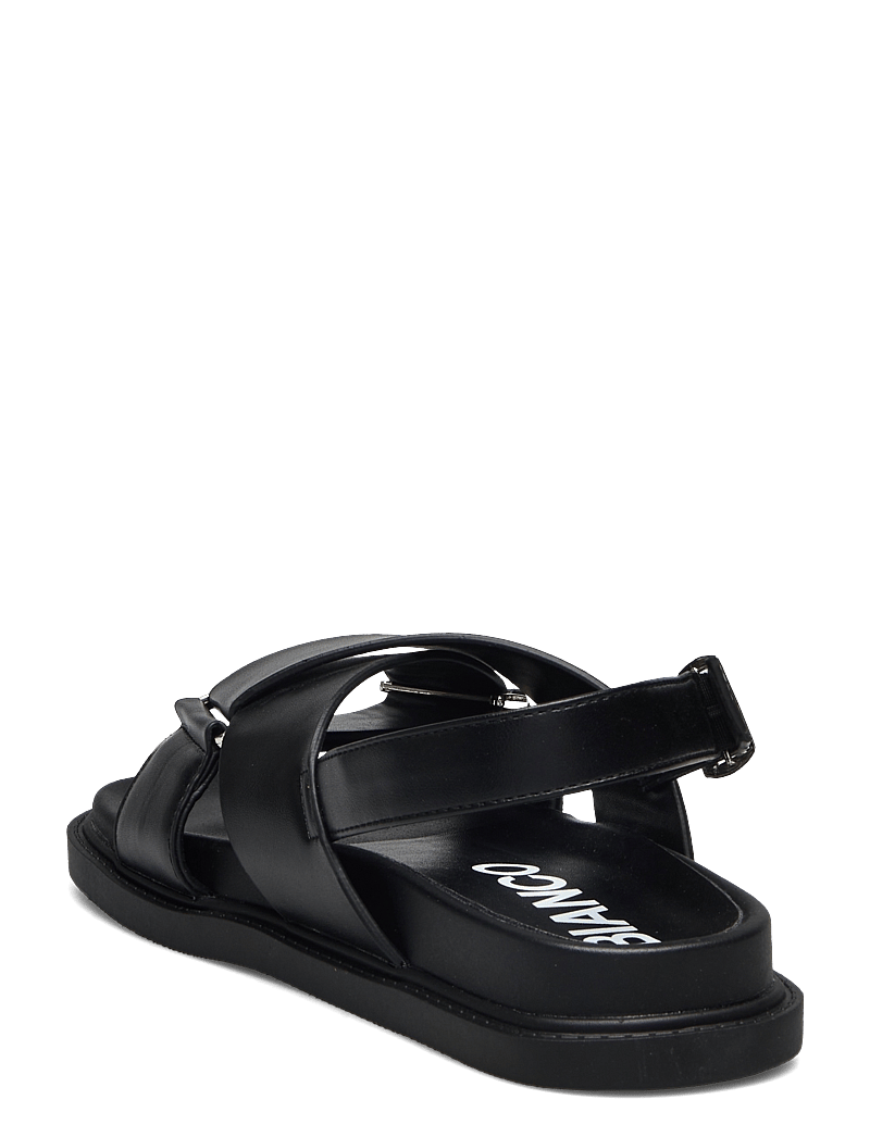 Bianco - BIAOSLO Cross Sandal Faux Leather - flache sandalen - black - 2