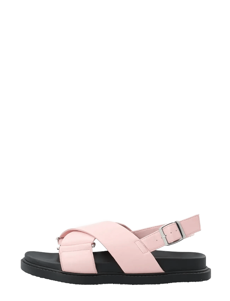 Bianco - BIAOSLO Cross Sandal Faux Leather - flache sandalen - dusty pink - 1