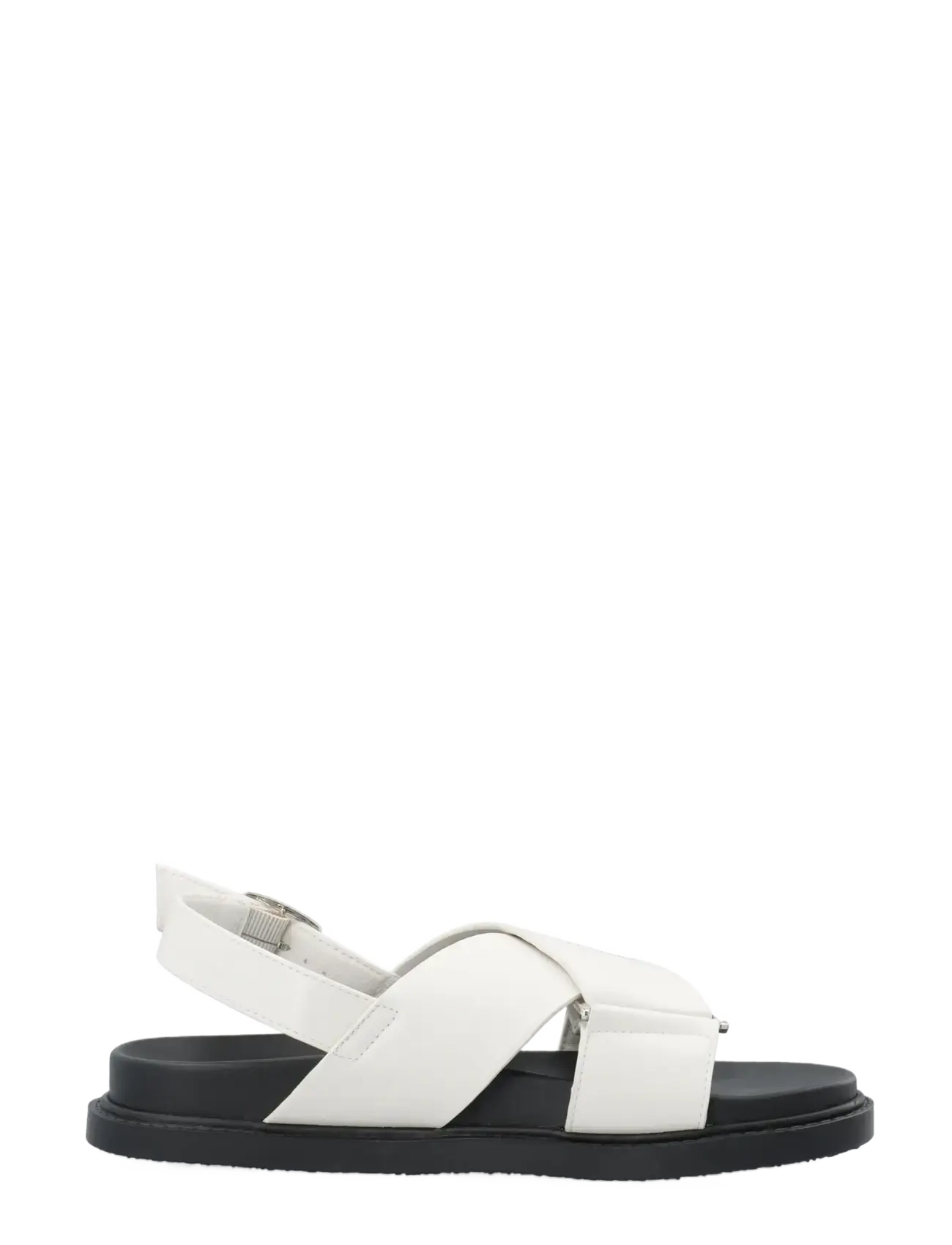 Bianco - BIAOSLO Cross Sandal Faux Leather - flade sandaler - off white - 3