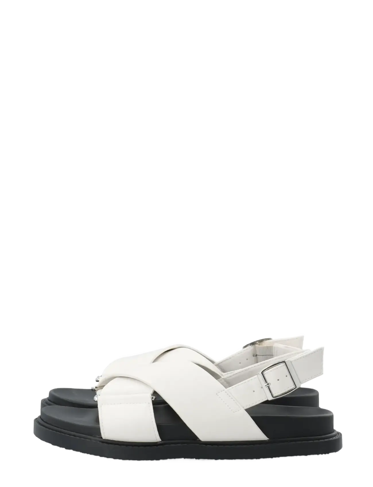 Bianco - BIAOSLO Cross Sandal Faux Leather - flade sandaler - off white - 5