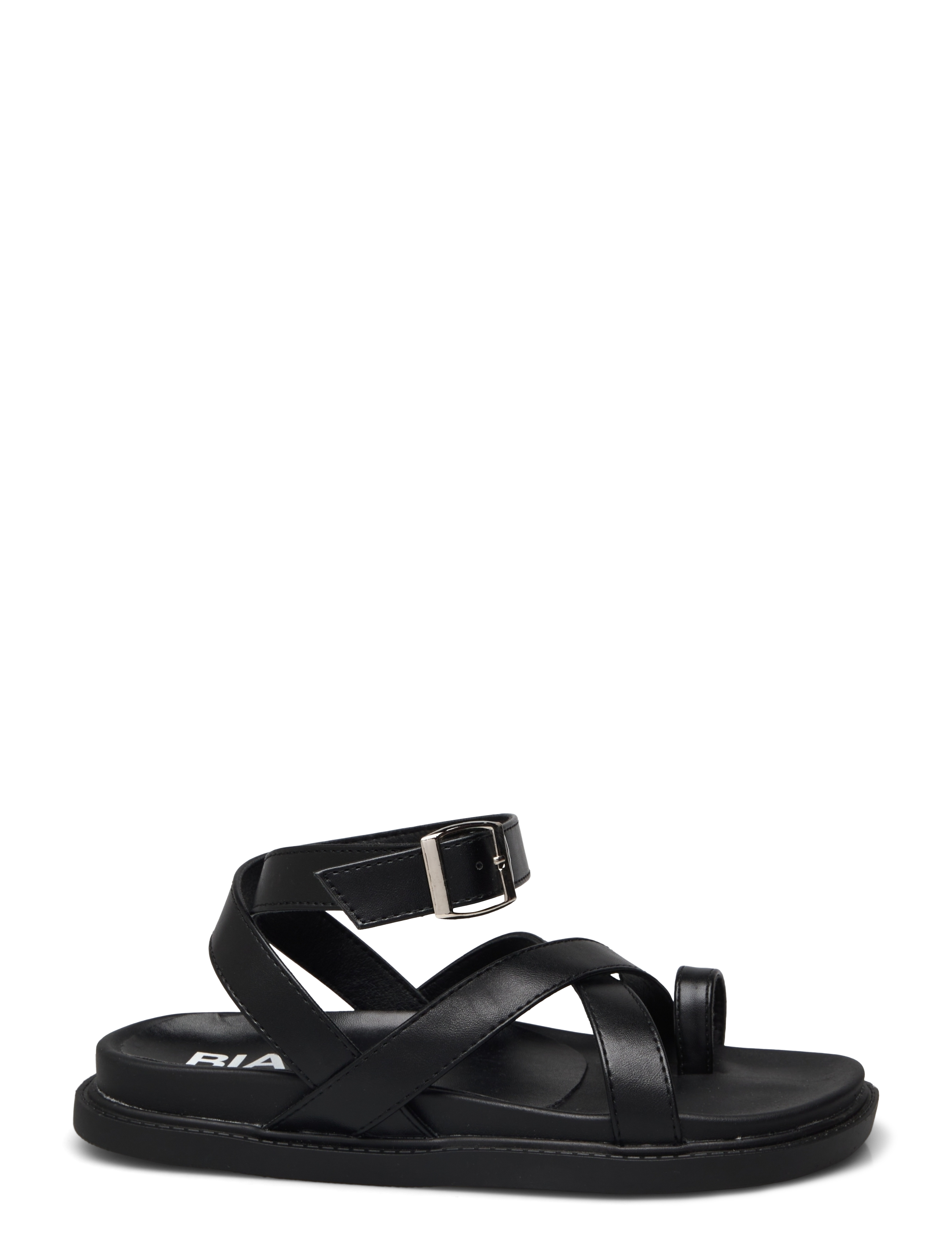 Bianco - BIAOSLO Toe Post Sandal Faux Leather - płaskie sandały - black - 1
