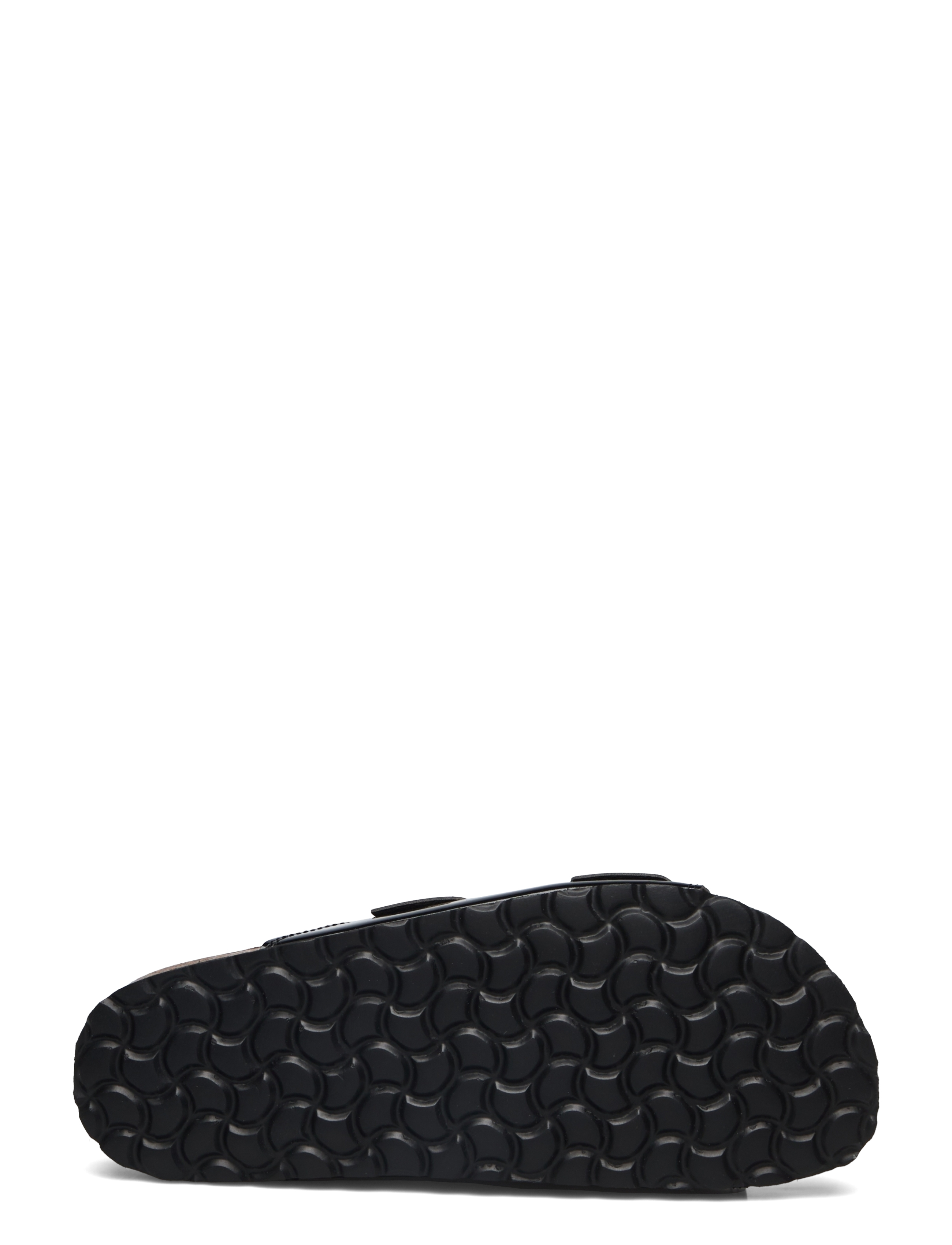 Bianco - BIAMIAMI Two Buckle Slide Patent Leather - flade sandaler - black - 4