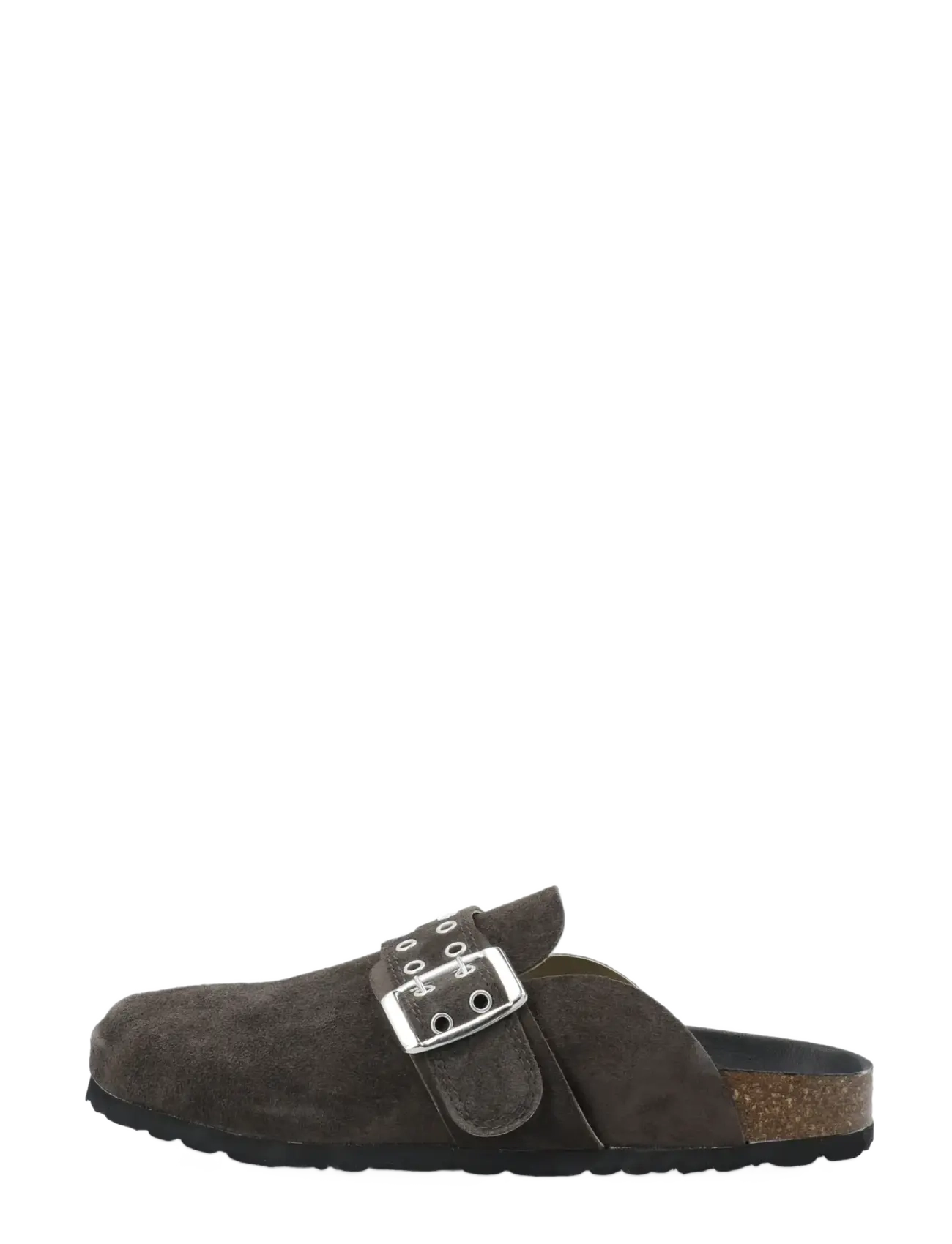 Bianco - BIAMIAMI Buckle Mule Suede - flade mules - brown - 1