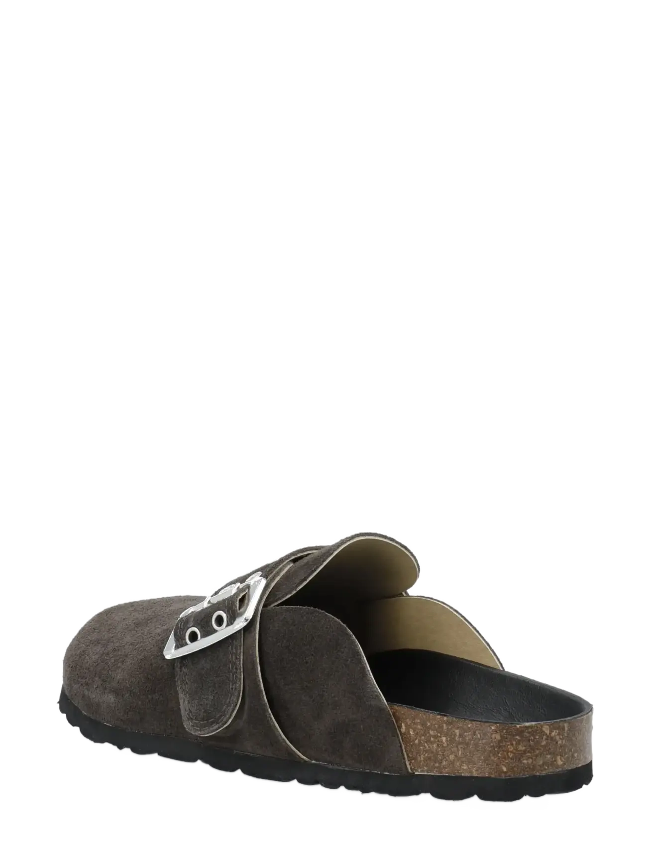 Bianco - BIAMIAMI Buckle Mule Suede - flade mules - brown - 2