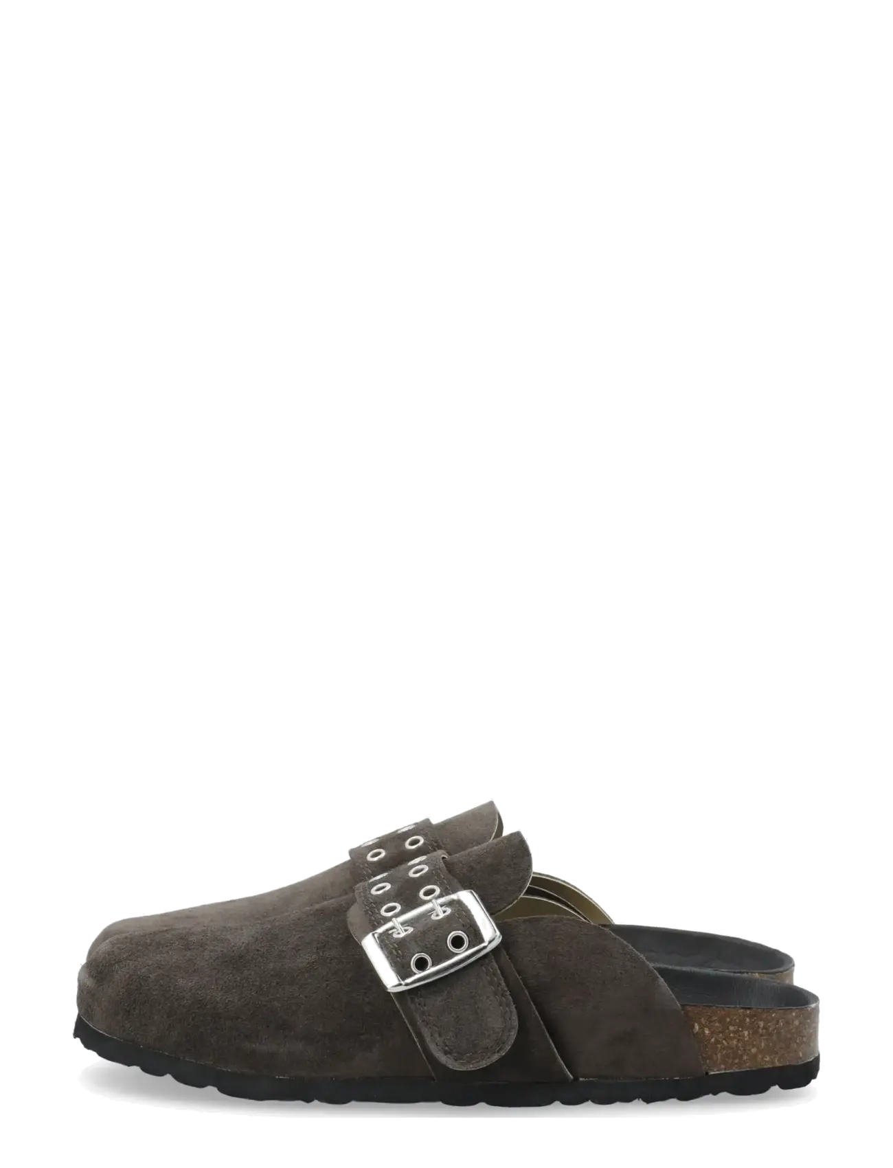 Bianco - BIAMIAMI Buckle Mule Suede - flade mules - brown - 5