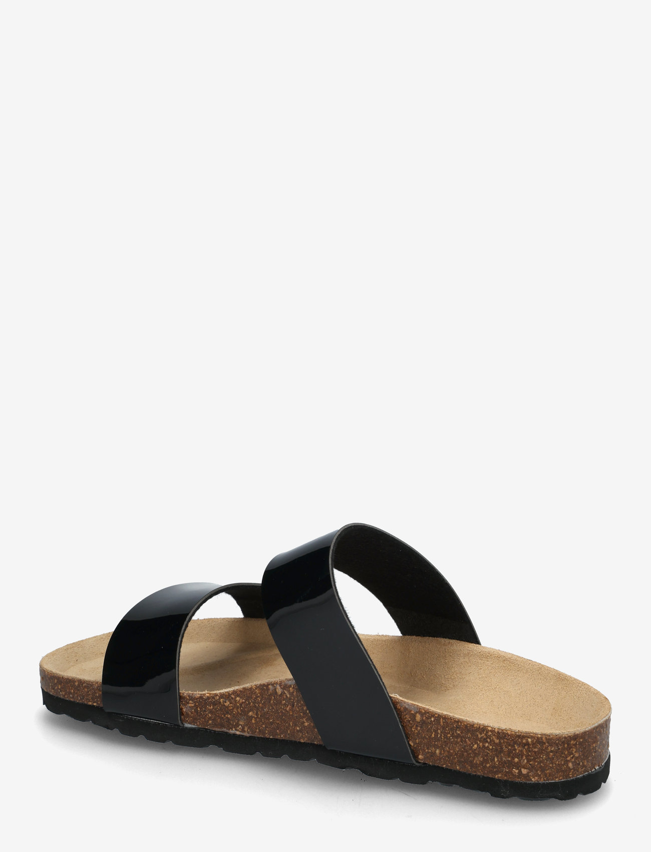 Bianco - BIABETRICIA Twin Strap Sandal Patent Leather - flade sandaler - black - 2