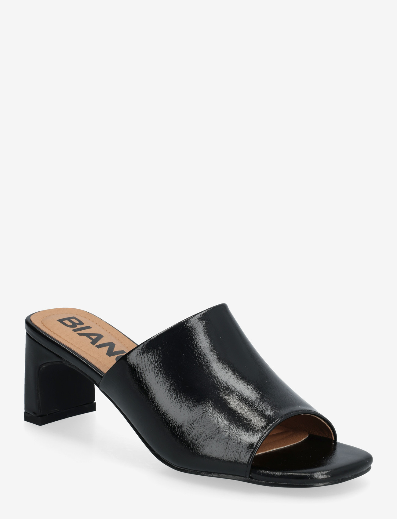 Bianco - BIADINA Mule Faux Leather - heeled mules - black - 0