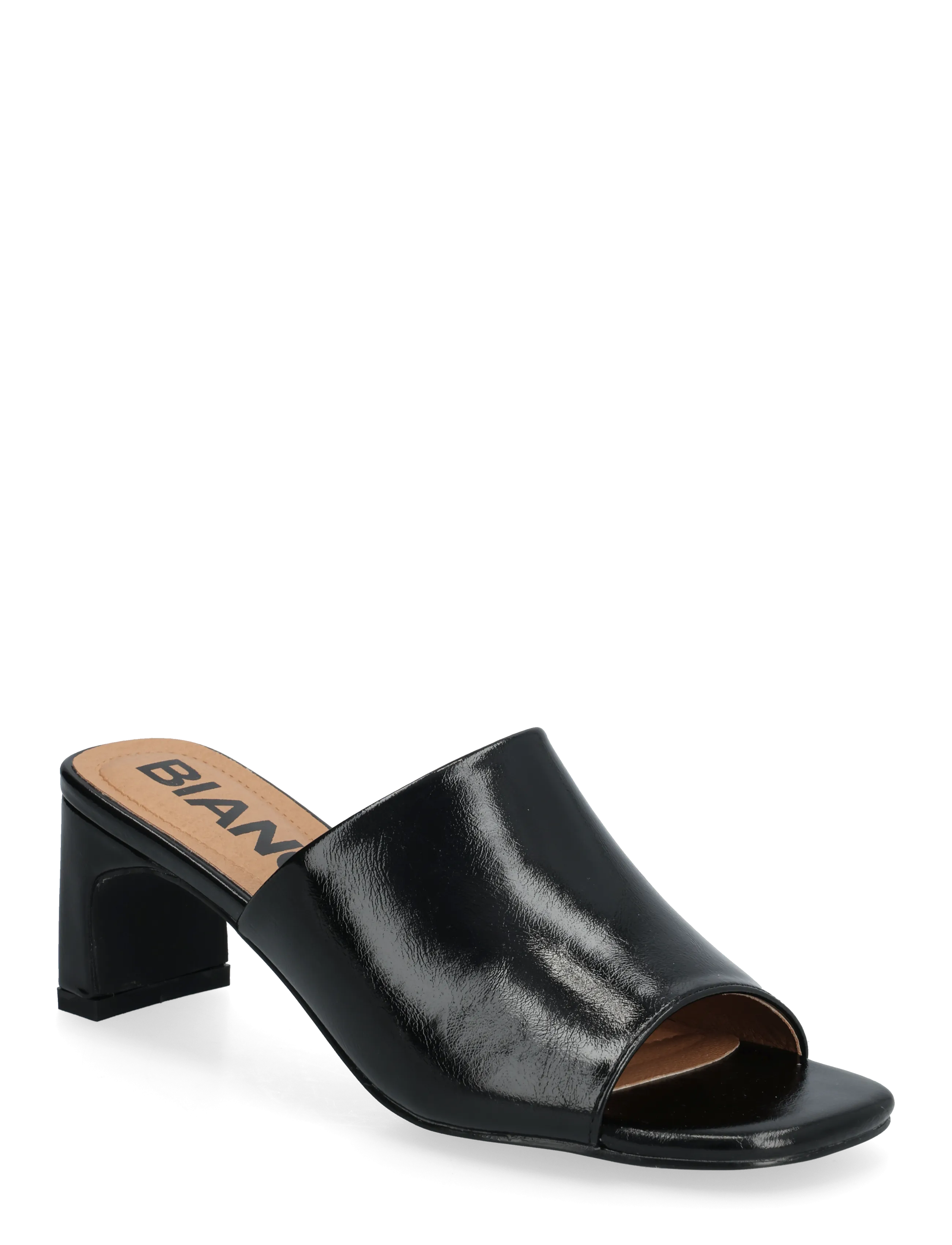 Bianco BIADINA Mule Faux Leather - Sandaler - BLACK / black